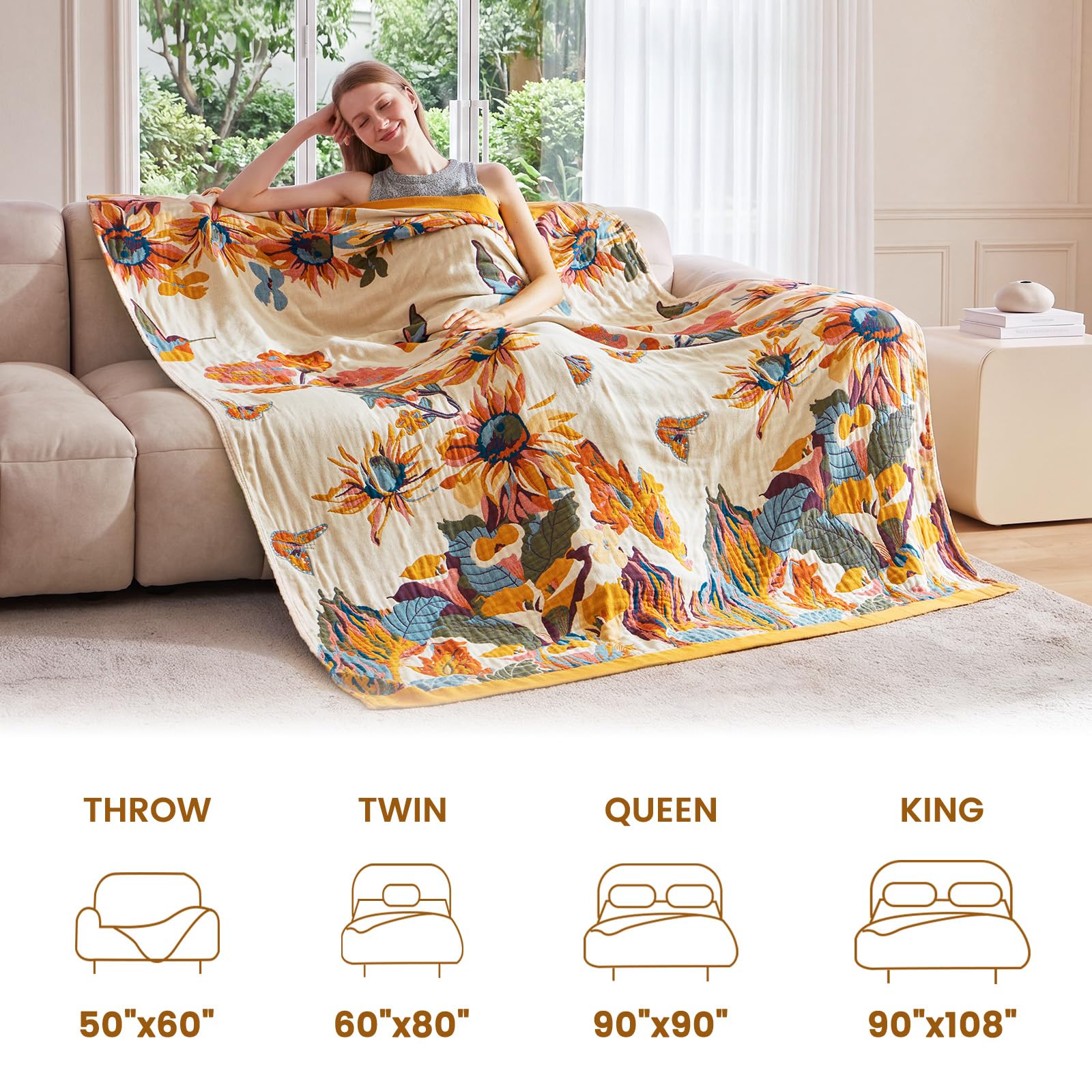 MSGKV comparaison taille avec coussin, dimension 90x90 généreuse