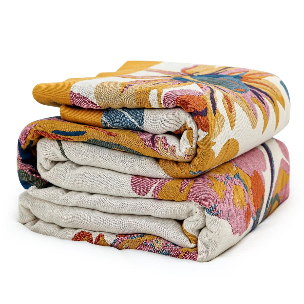 MSGKV vue frontale du plaid, présentation et design boho attrayant