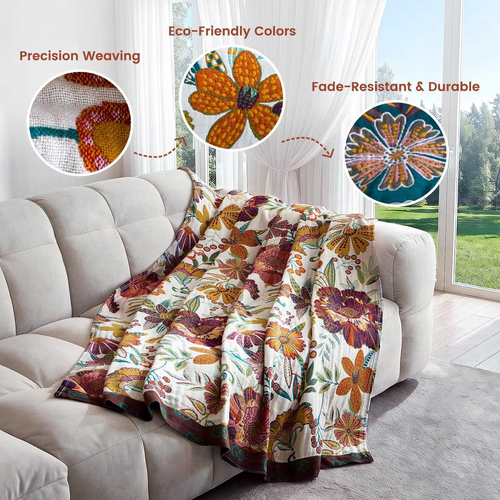 MSGKV plaid étalé sur lit illustrant usage décoratif et confort léger