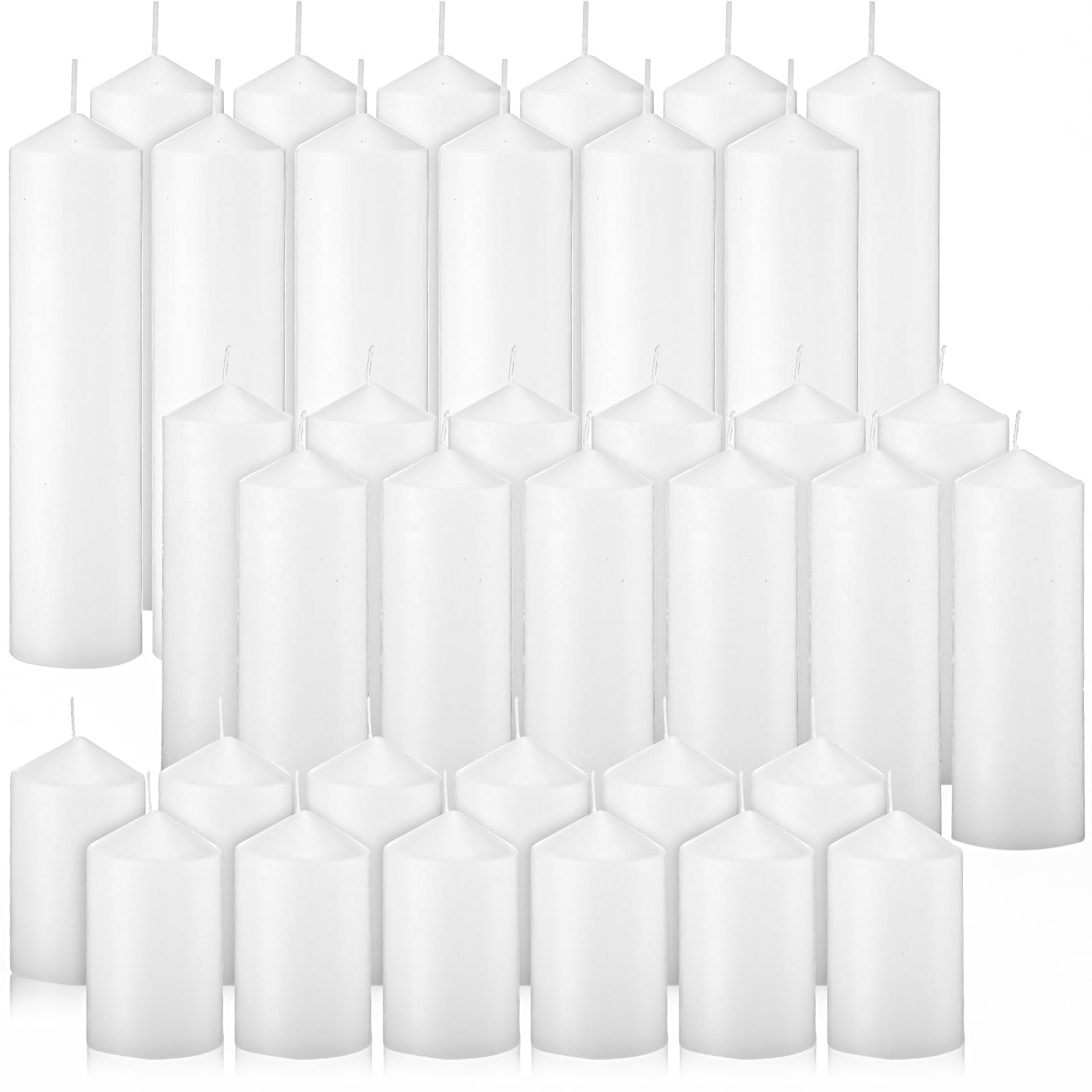 MTLEE face avant du pack montrant les 36 bougies, idéal pour achats en volume
