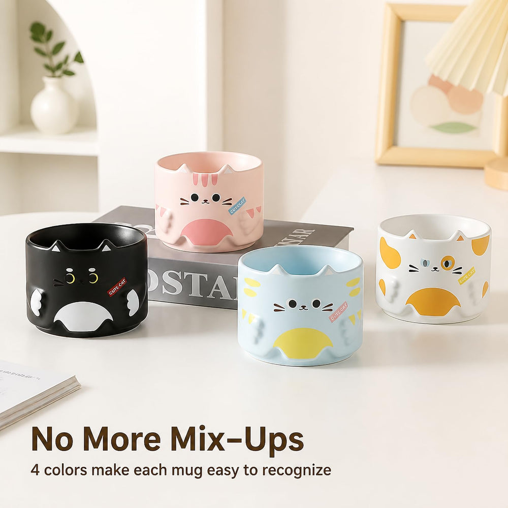Mualuwi mugs empilés économisant de la place dans une armoire compacte