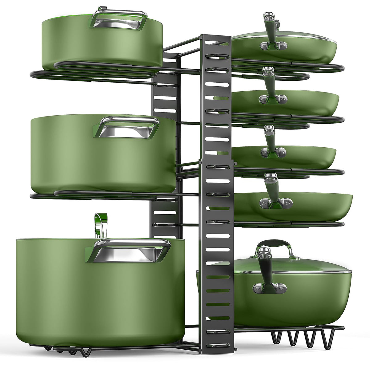 MUDEELA face avant du range-casseroles montrant gain de place