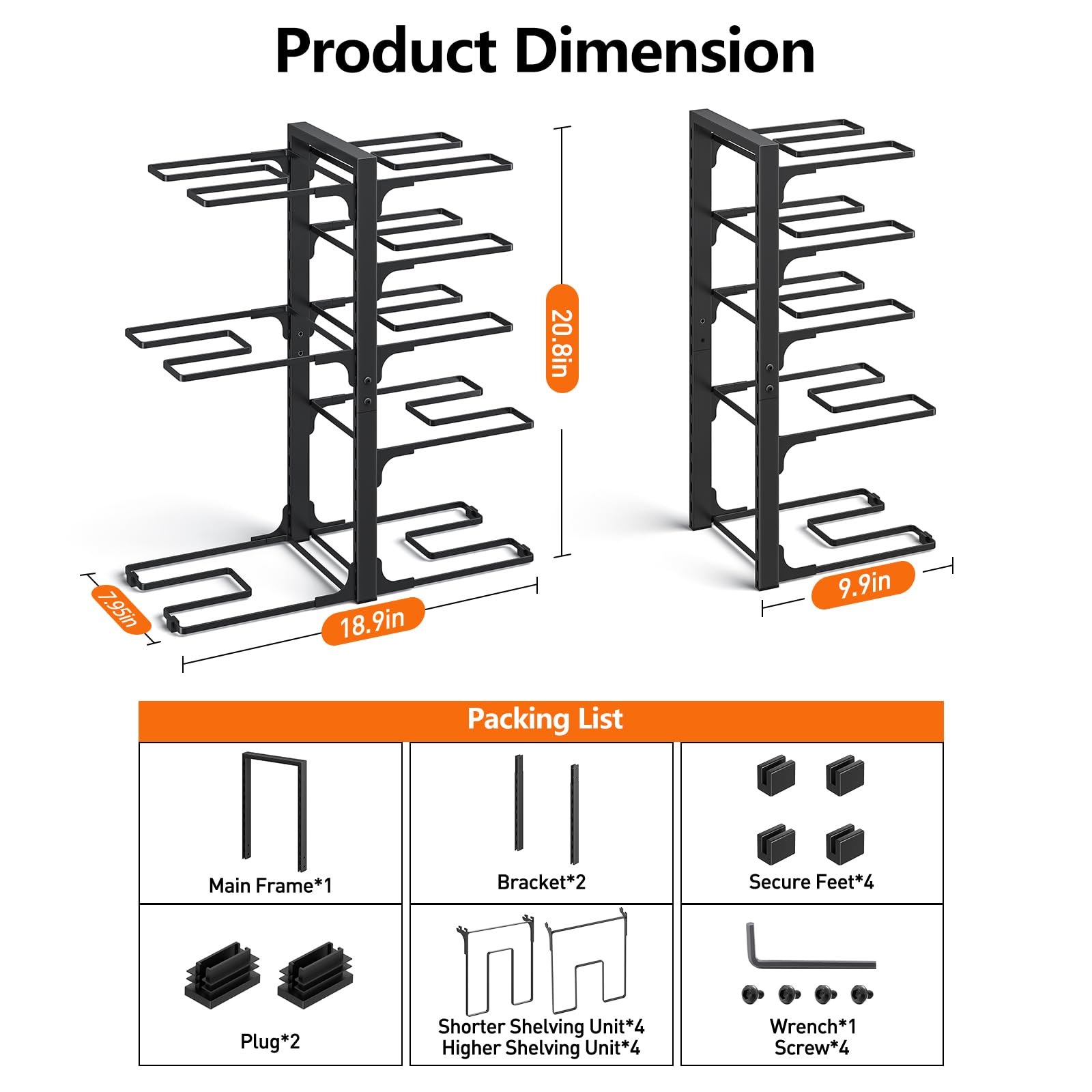 MUDEELA finition noir mat, design discret et durable