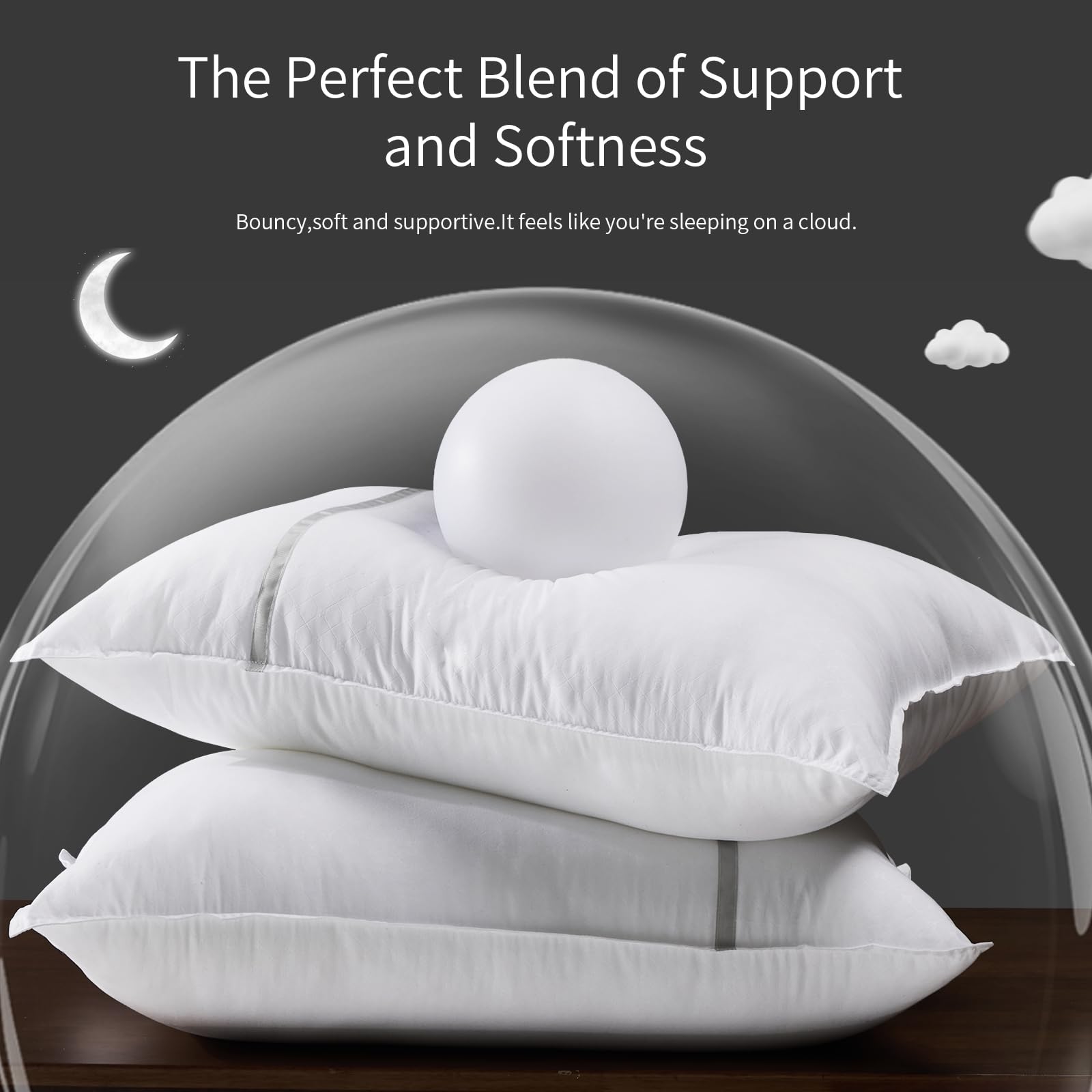 MUFEW gros plan du garnissage alternative plume, texture dense et rebond confortable