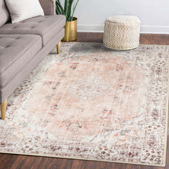 MUJOO tapis face avant rose apportant chaleur décorative