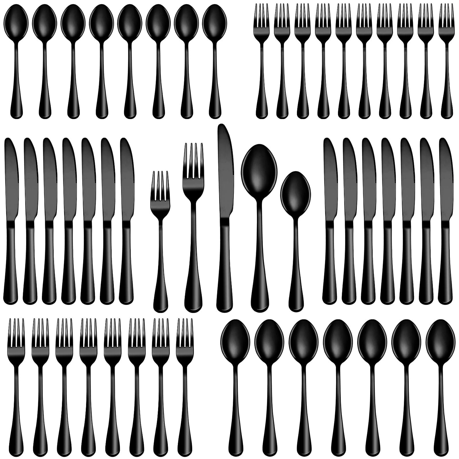 MUTNITT ensemble face noir élégant pour table moderne et durable