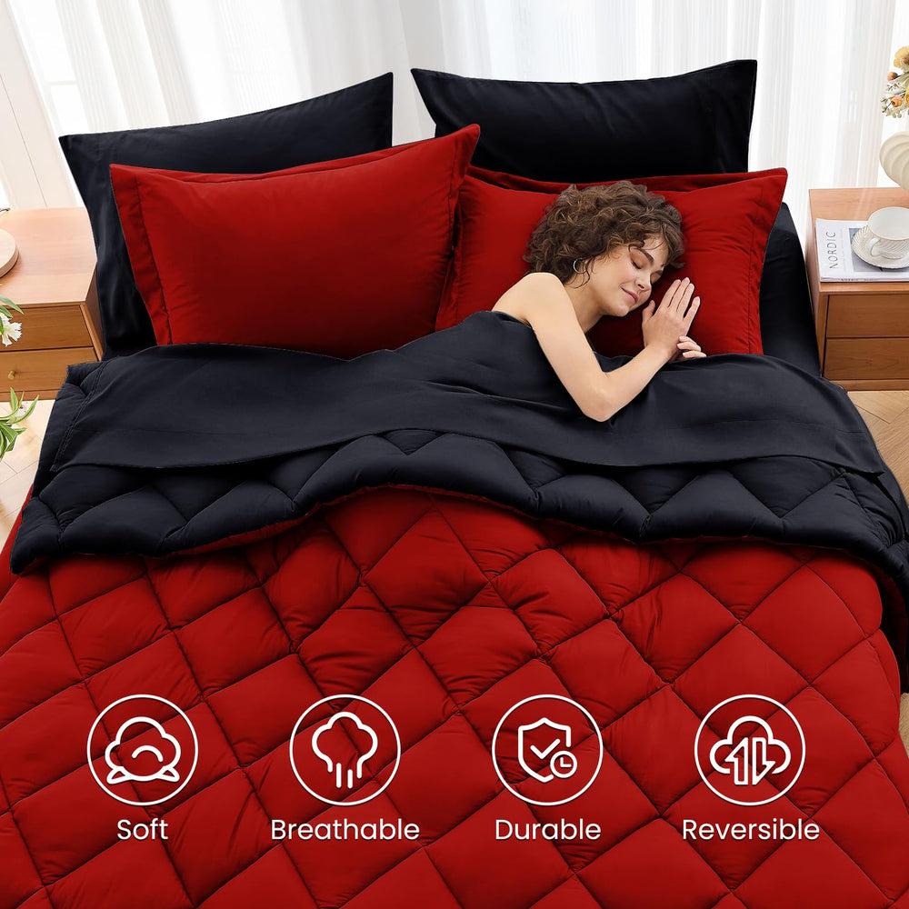 MUXHOMO comparaison montrant taille oversize adaptée aux lits king