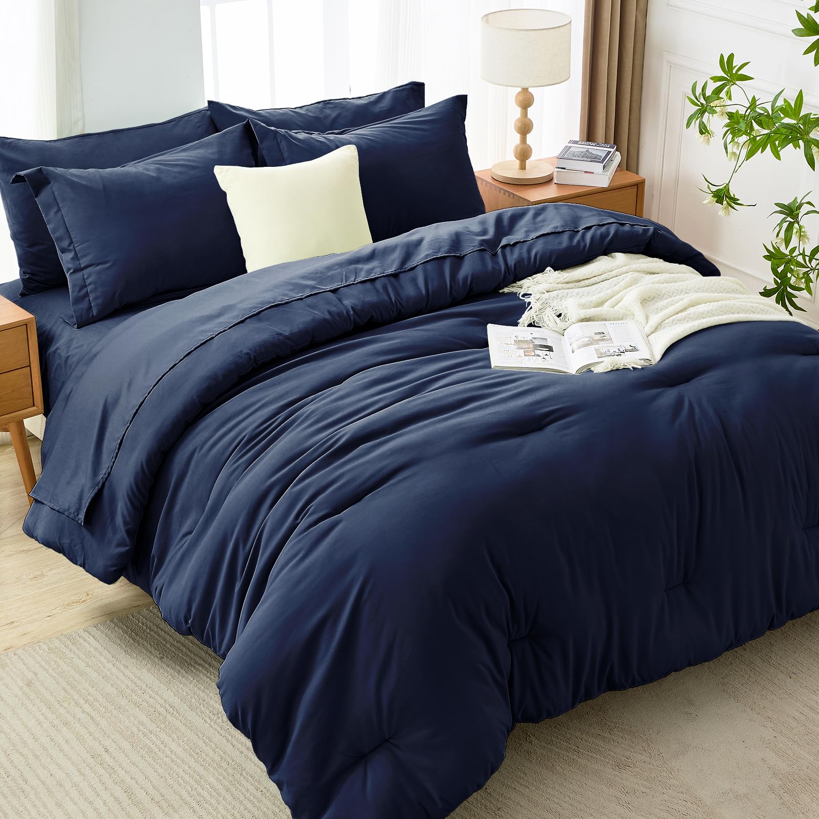MUXHOMO comparaison taille sur matelas queen démontrant couverture adéquate
