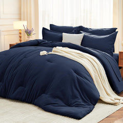 MUXHOMO couette bleu marine face avant montrant finition et allure élégante
