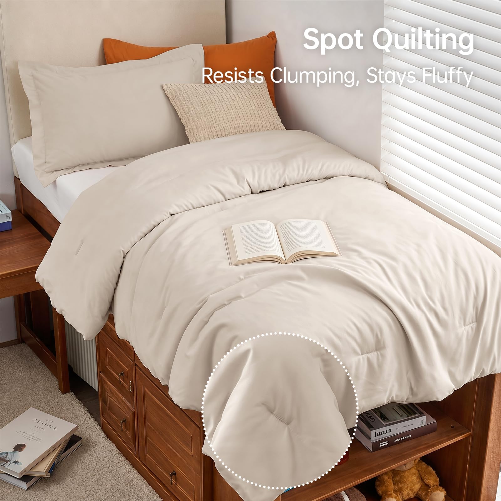 MUXHOMO couette installée sur lit démontrant l'aspect cosy et l'utilisation quotidienne
