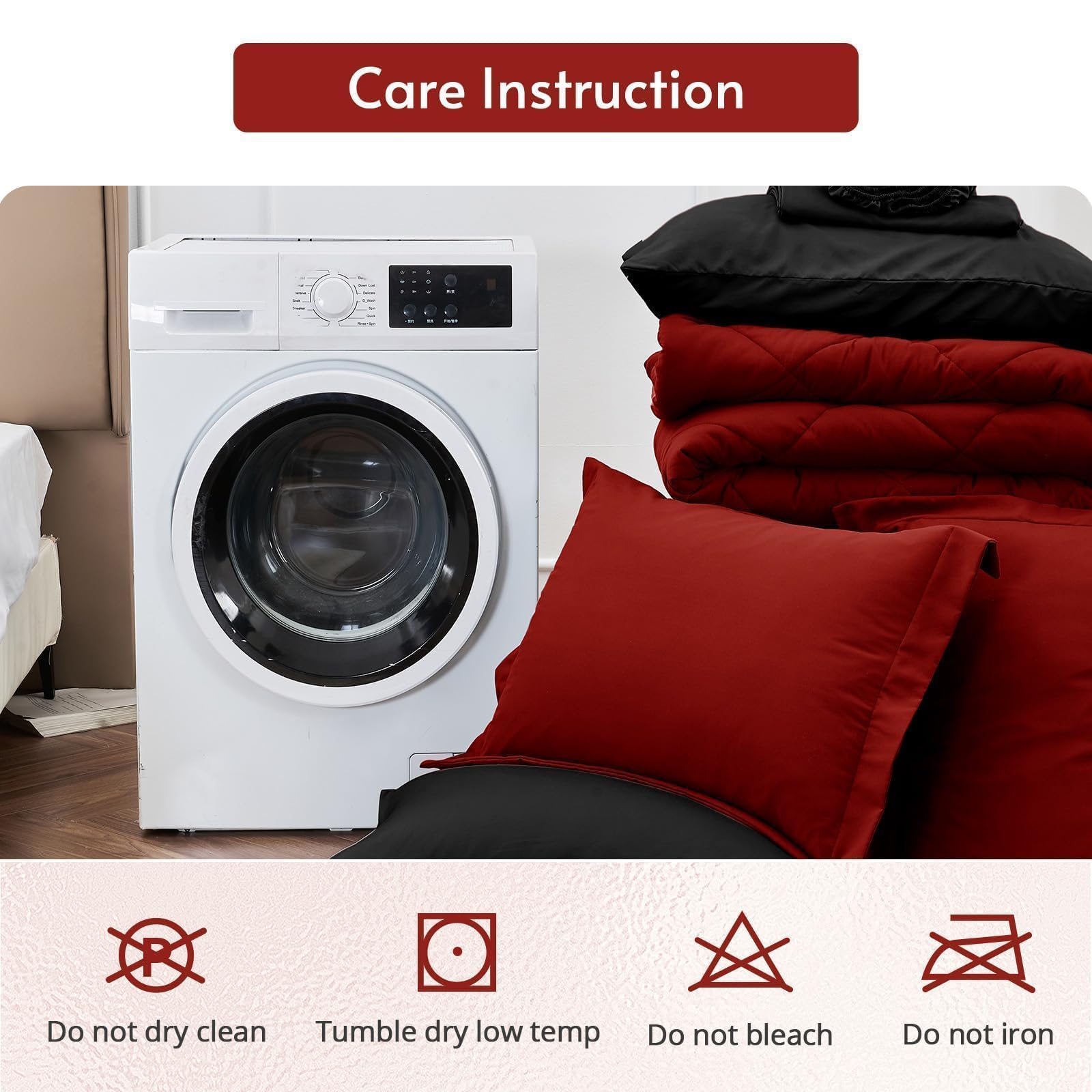 MUXHOMO entretien en machine délicate, lavage simple et rapide