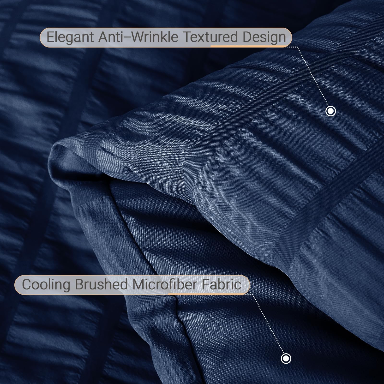 MUXHOMO taies et shams avec fermeture enveloppe pour maintien propre et pratique