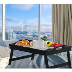 Mxbamhyc plateau de lit pieds ouverts offrant une surface stable pour repas ou ordinateur