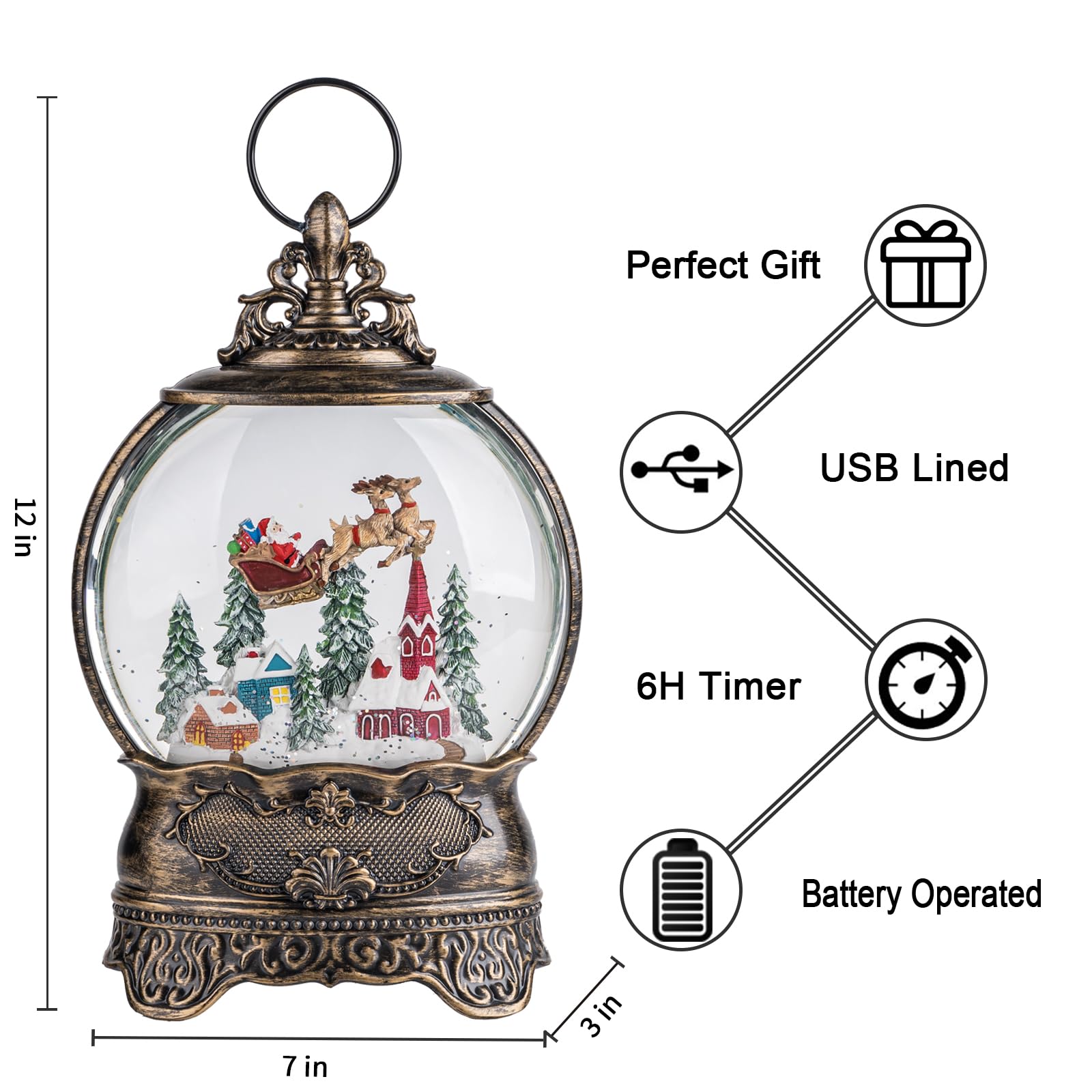 MXwcy gros plan sur la figurine du Père Noël volant avec détails nets et charme décoratif