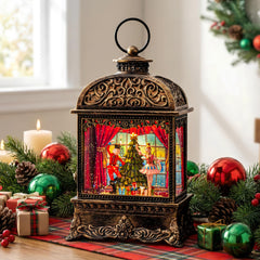 MXwcy lanterne face montrant Casse-noisette et princesse pour ambiance festive