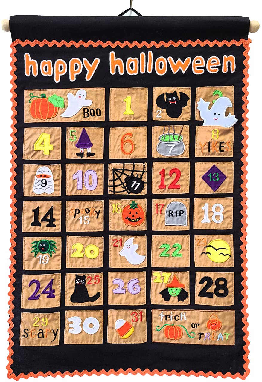 My Growing Season calendrier face visible ajoute ambiance Halloween ludique