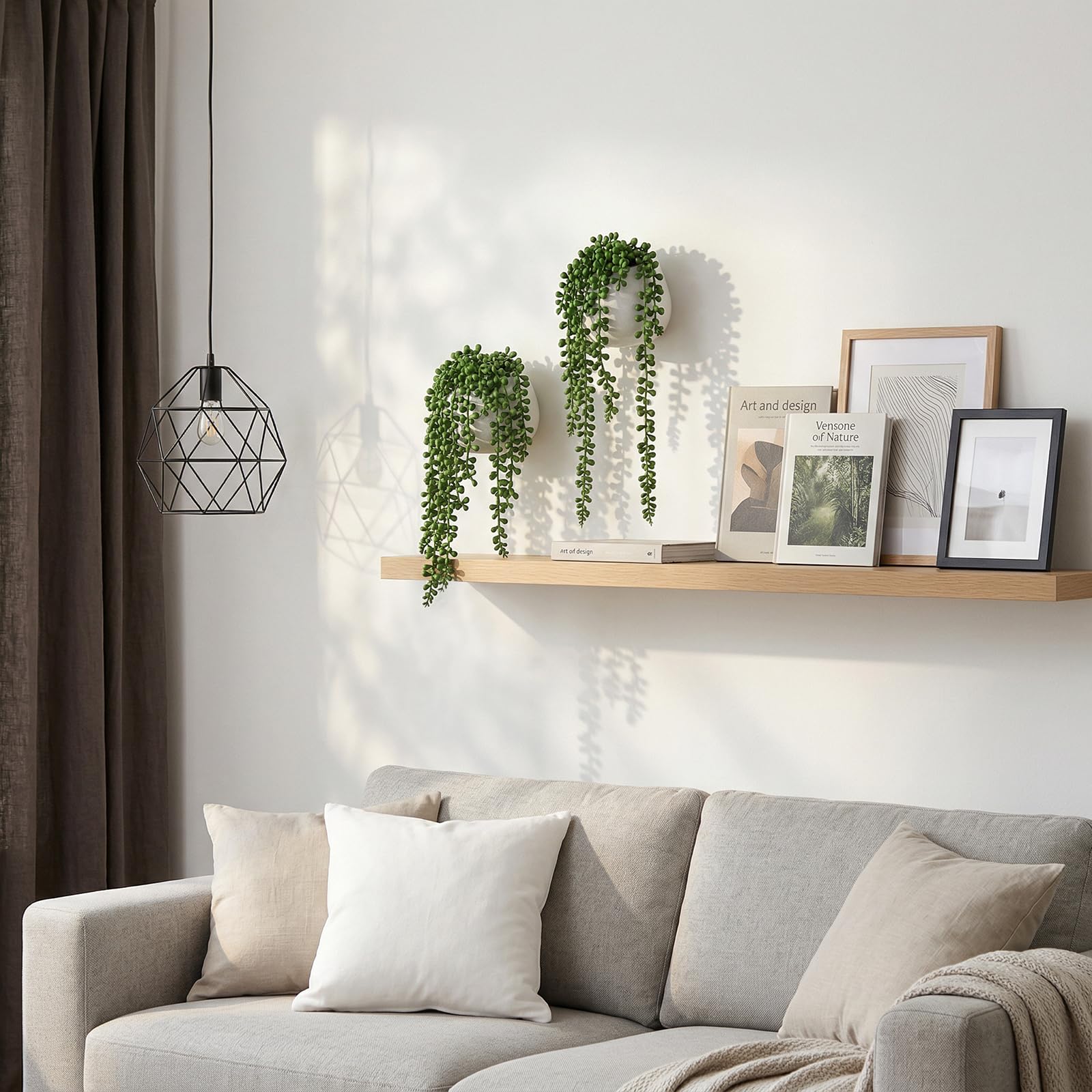 MyGift gros plan du feuillage string of pearls offrant look réaliste et richesse visuelle