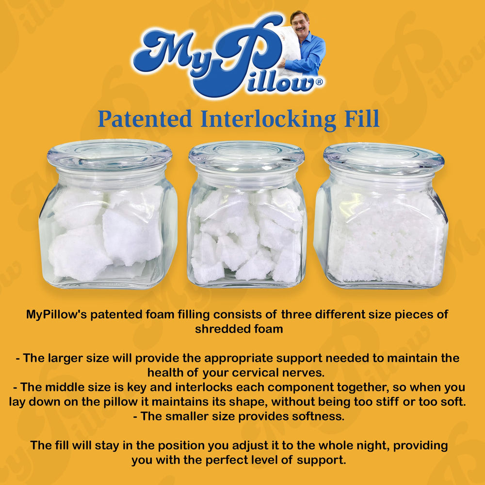 MyPillow profil de l'oreiller montrant support cervical visible