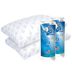 MyPillow emballage avant montrant lot de 2 et bénéfice confort