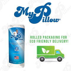 MyPillow oreiller ouvert illustrant garnissage ajustable personnalisé
