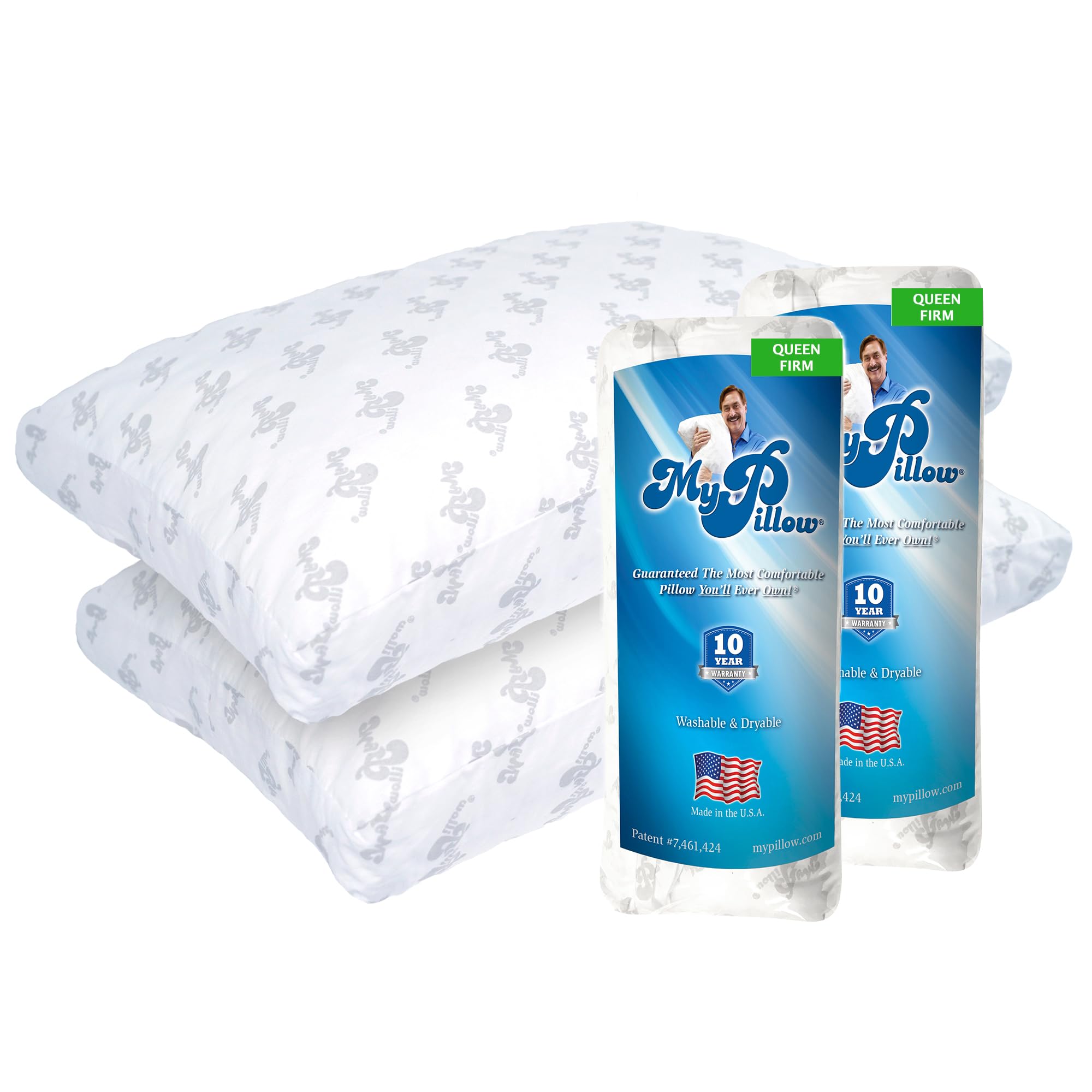 MyPillow oreiller Queen face montrant maintien et finition confortable