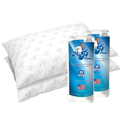 MyPillow paquet d'oreillers Queen montrant la marque et la promesse de confort