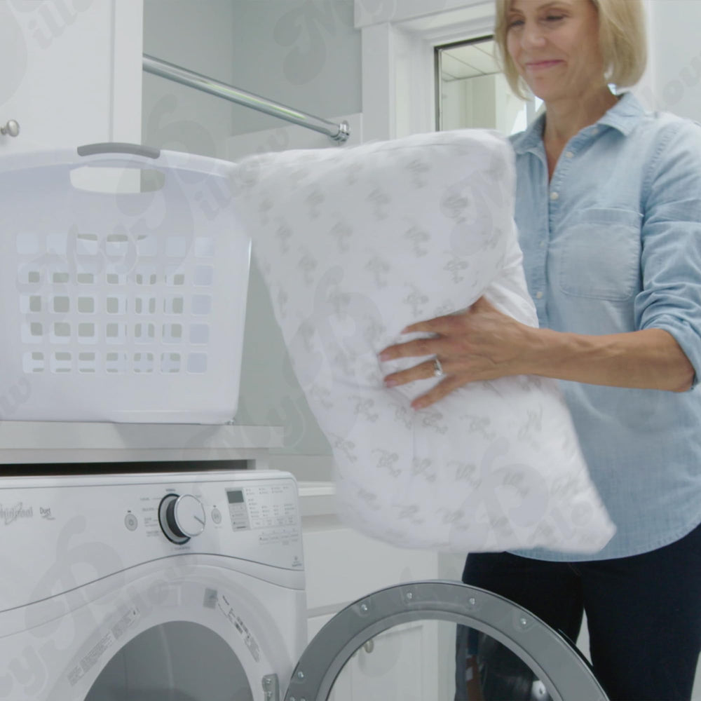 MyPillow oreiller bas adapté au ventre montrant confort et soutien léger