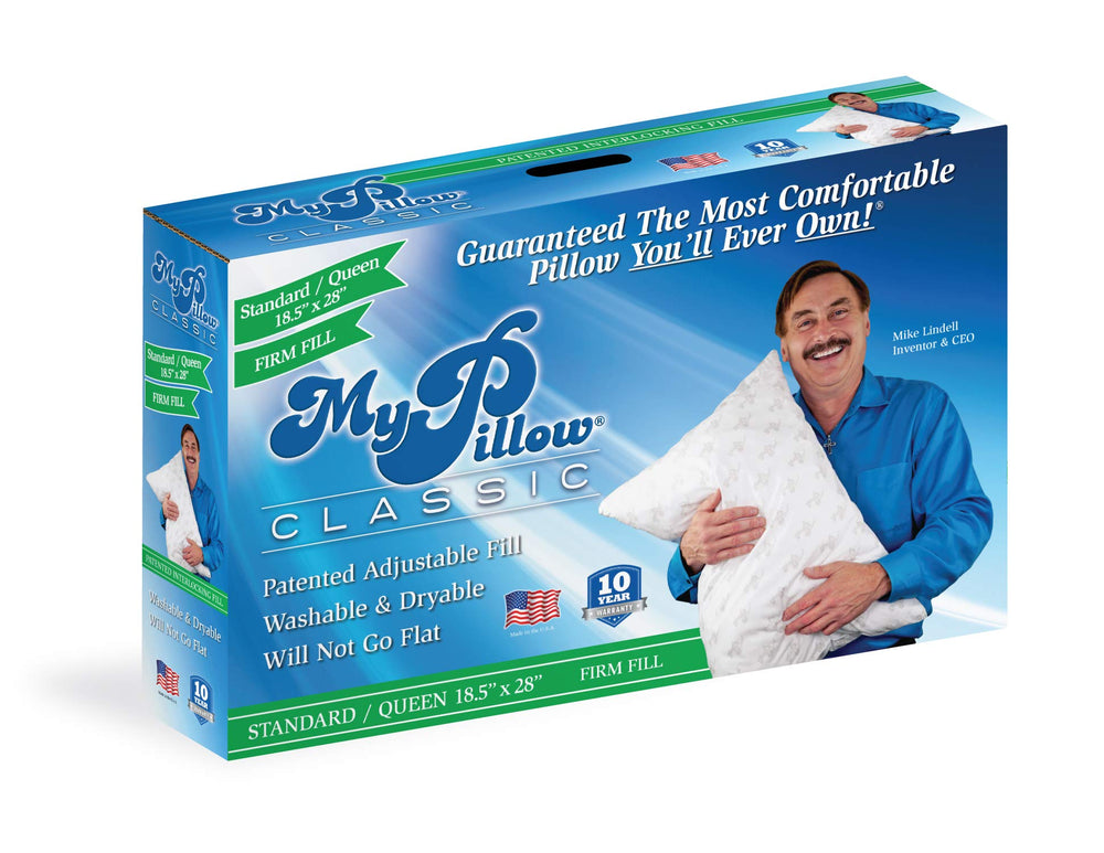 MyPillow oreiller Queen vue avant, soutien modulable et confort