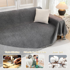 MYSKY HOME gros plan chenille montrant texture douce et résistance