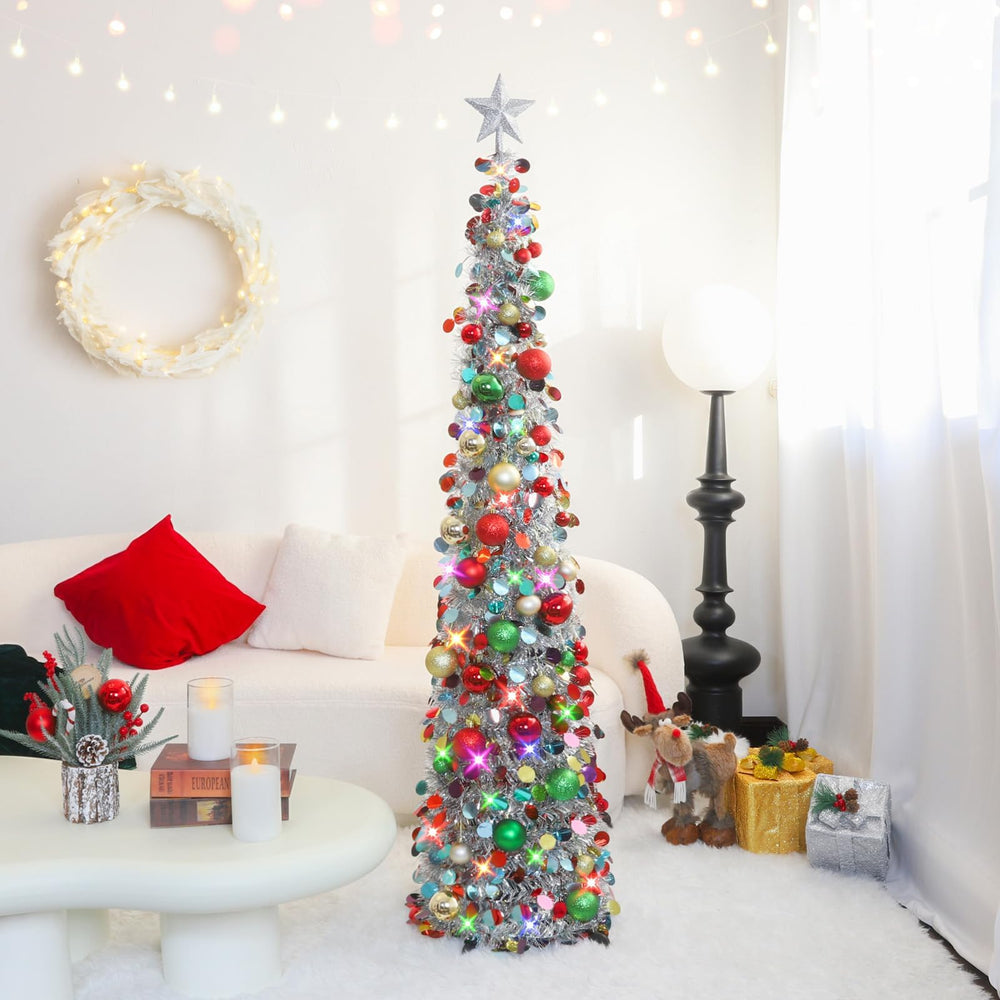 N&T NIETING gros plan tinsel et paillettes pour effet festif lumineux