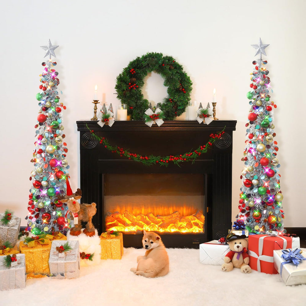 N&T NIETING sapin dans petit studio apportant ambiance festive sans encombre