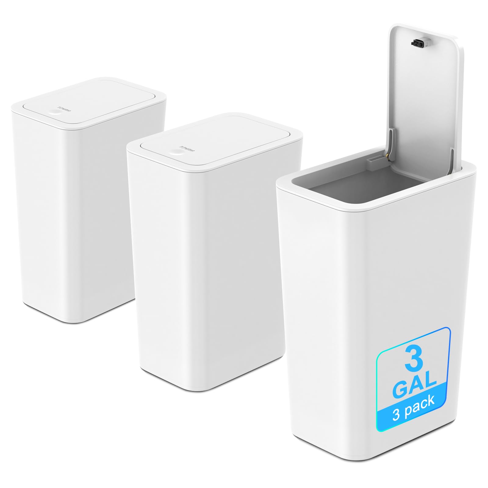 N. NETDOT vue avant de la poubelle compacte montrant design slim et gain de place