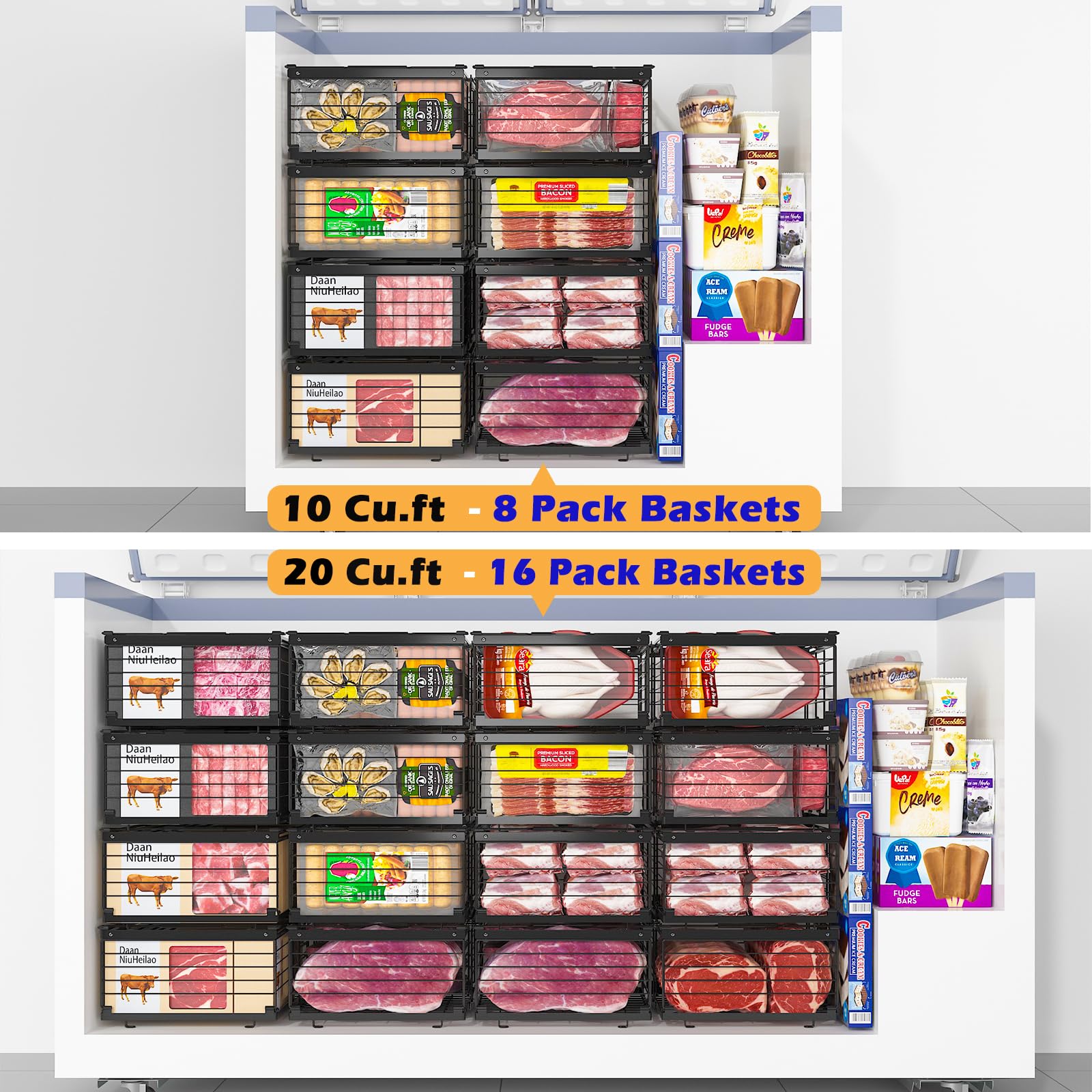 NADAMOO panier utilisé dans garde-manger pour rangement polyvalent