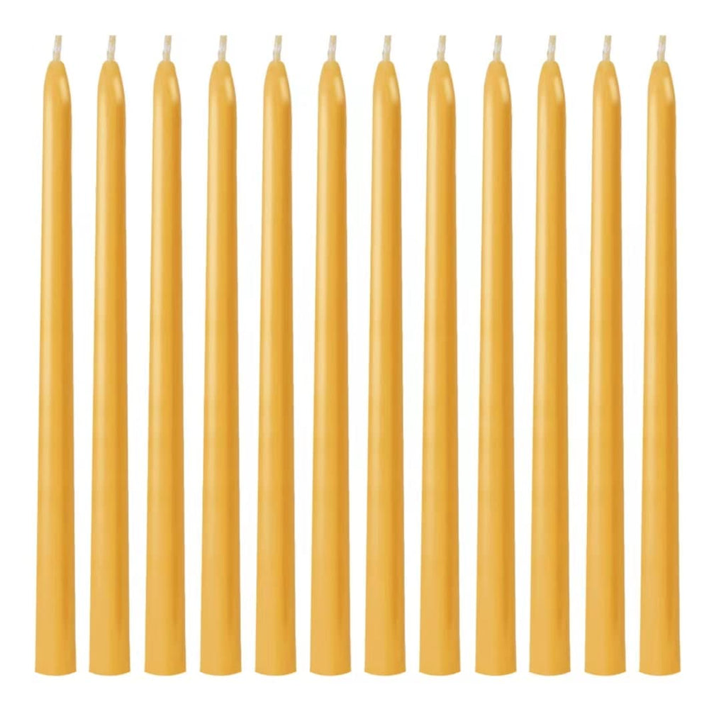 Nafziger face du paquet de 12 bougies, présentation élégante et naturelle