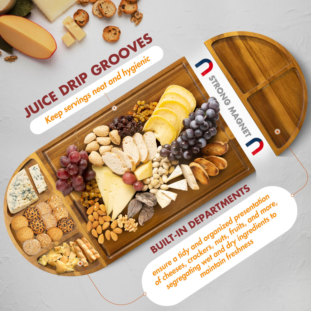 NAGAWOOD planche en usage sur table offrant présentation conviviale