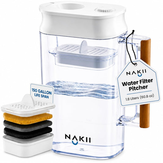 Nakii carafe vue de face montrant design compact et capacité 1,8 L
