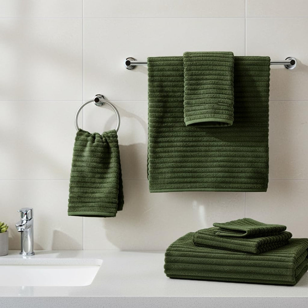 NALIVO serviette main et gant pliés, organisation pratique et élégante