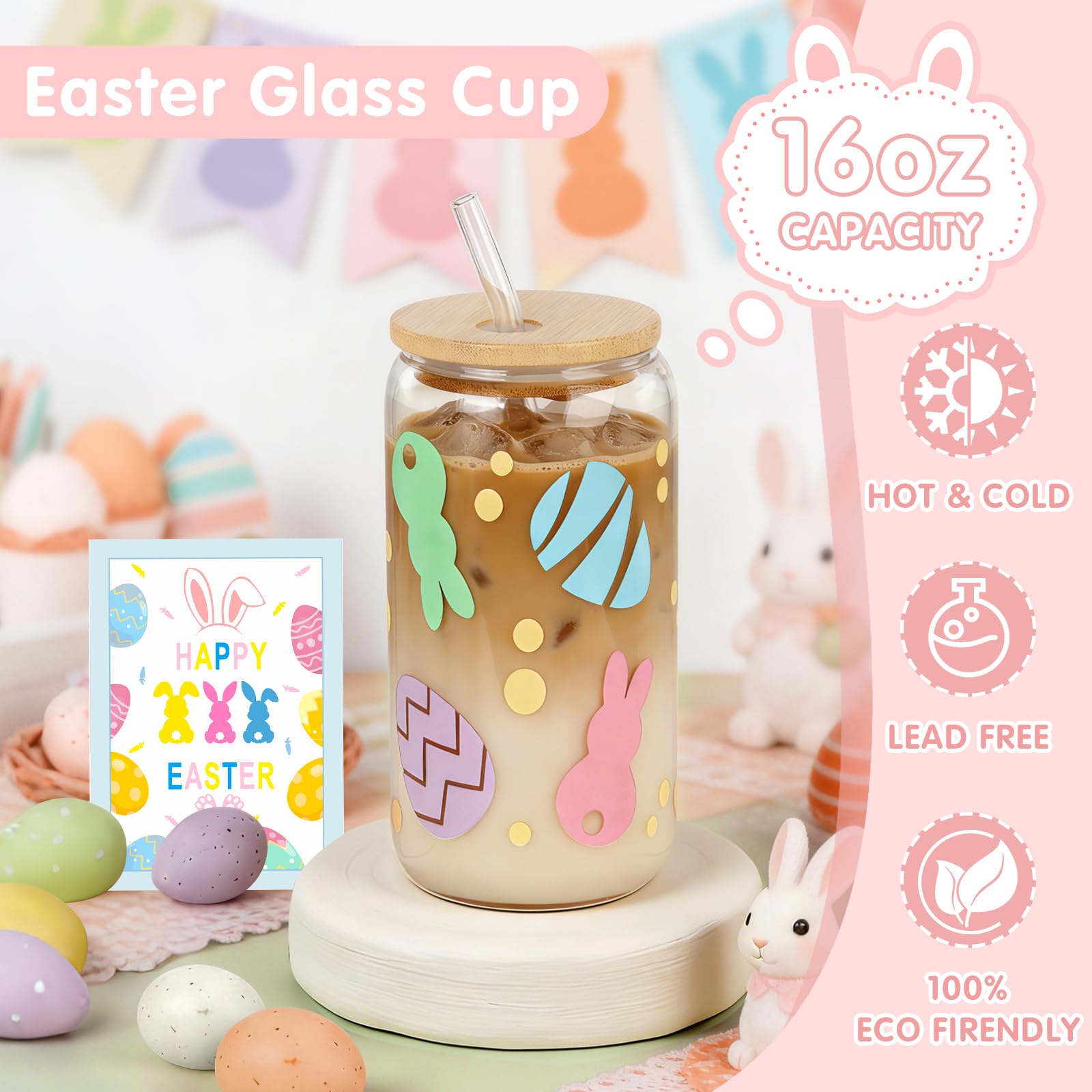 Nanadaya bracelet perlé avec breloque lapin, apporte une touche festive
