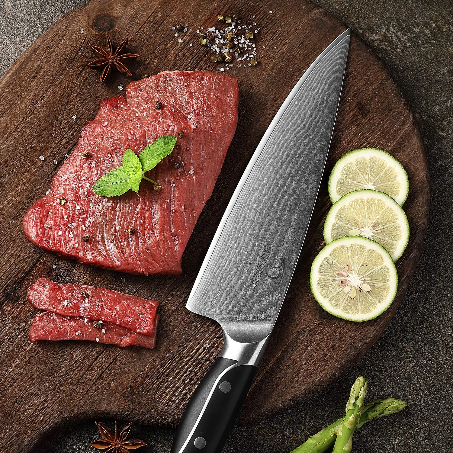 NANFANG BROTHERS couteaux à steak crantés coupent sans effilocher la viande
