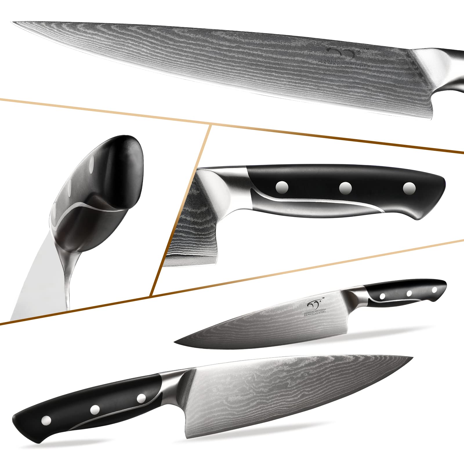 NANFANG BROTHERS manche ergonomique triple rivet offrant prise confortable
