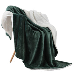NANPIPER couverture face olive montrant douceur et couleur cosy