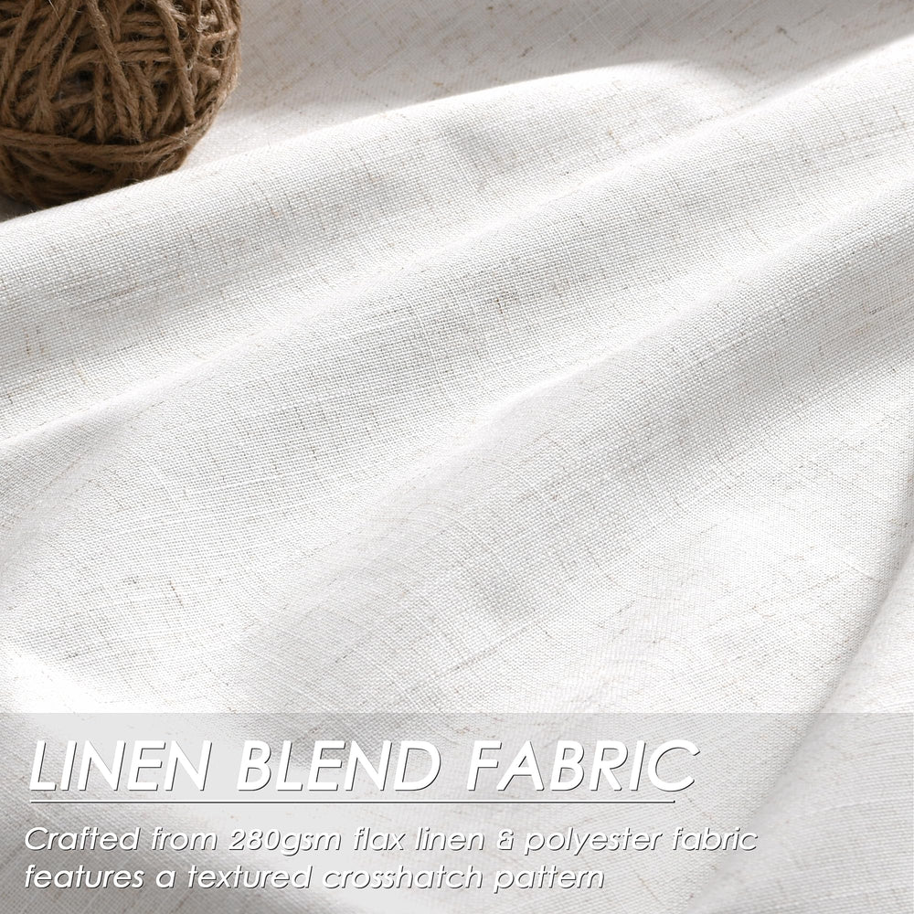 Nanspring gros plan texture lin slub, aspect naturel et esthétique apaisante