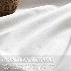 Nanspring gros plan texture lin slub, aspect naturel et esthétique apaisante