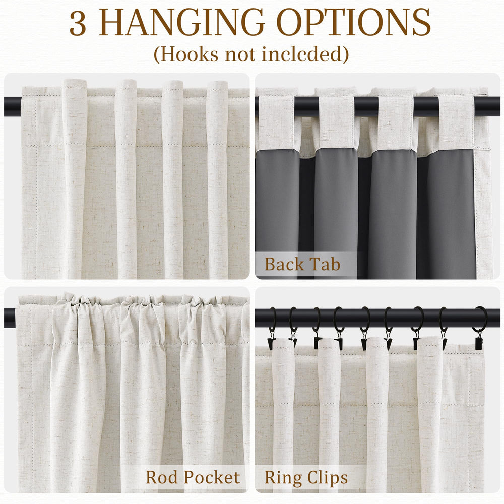 Nanspring détail du haut avec poche de tringle et options de suspension