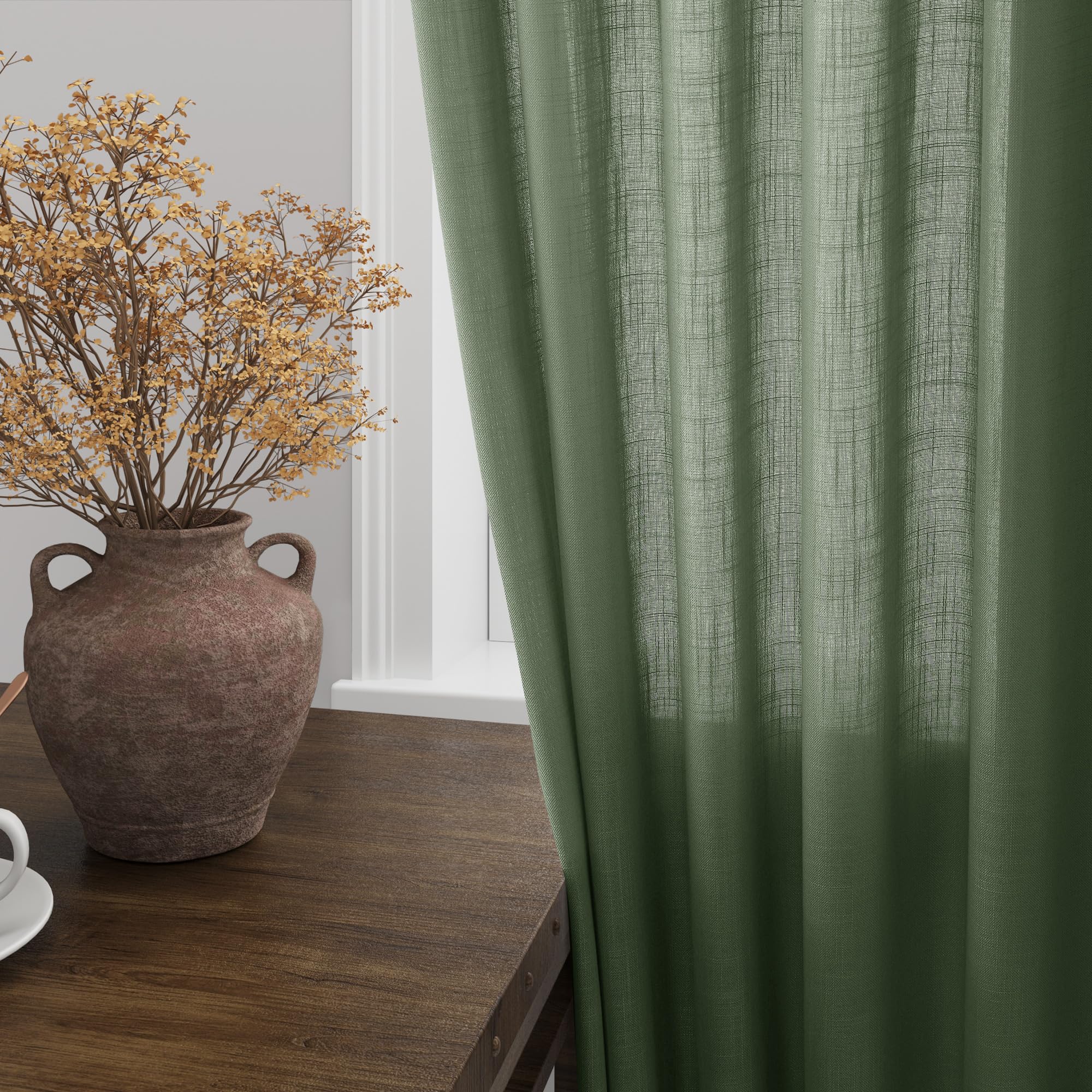Nanspring gros plan tissu lin mélange texture naturelle et toucher doux