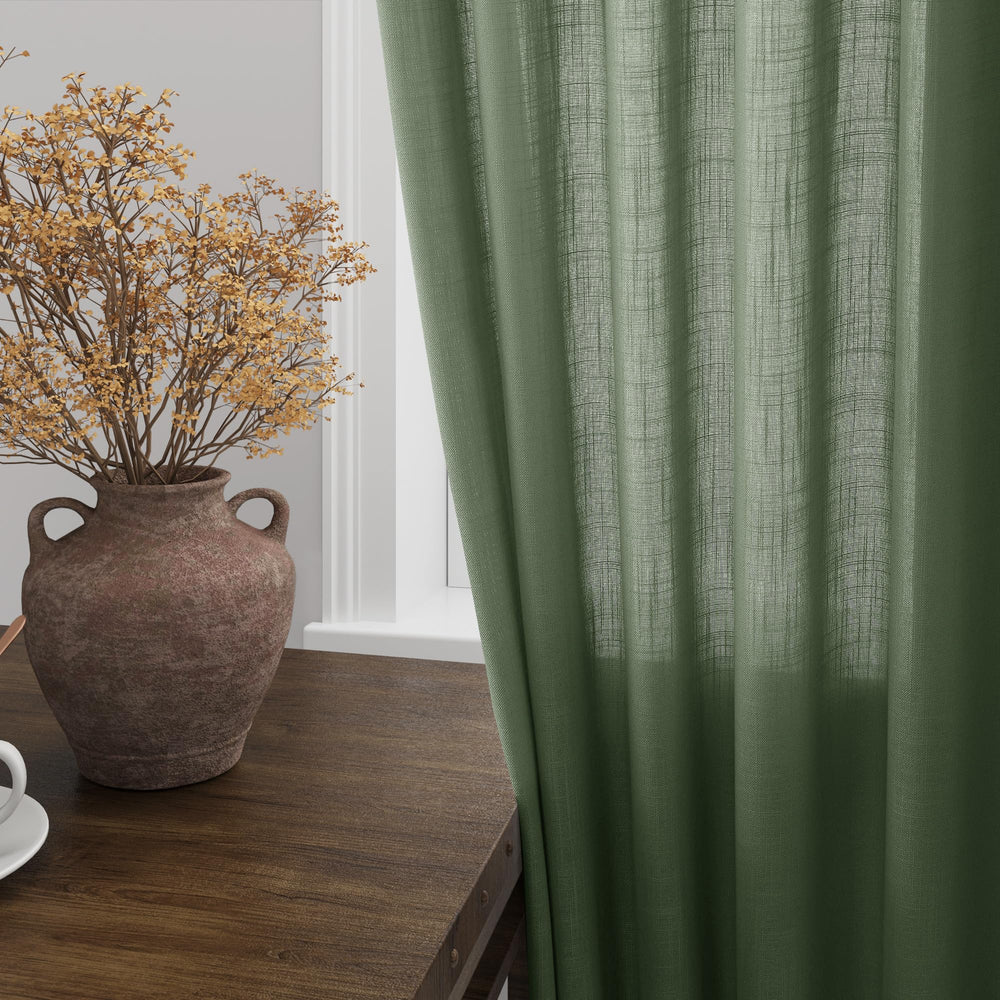 Nanspring gros plan tissu lin mélange texture naturelle et toucher doux