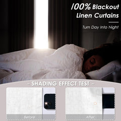 Nanspring dos avec doublure occultante blanche, bloque lumière et réduit bruit
