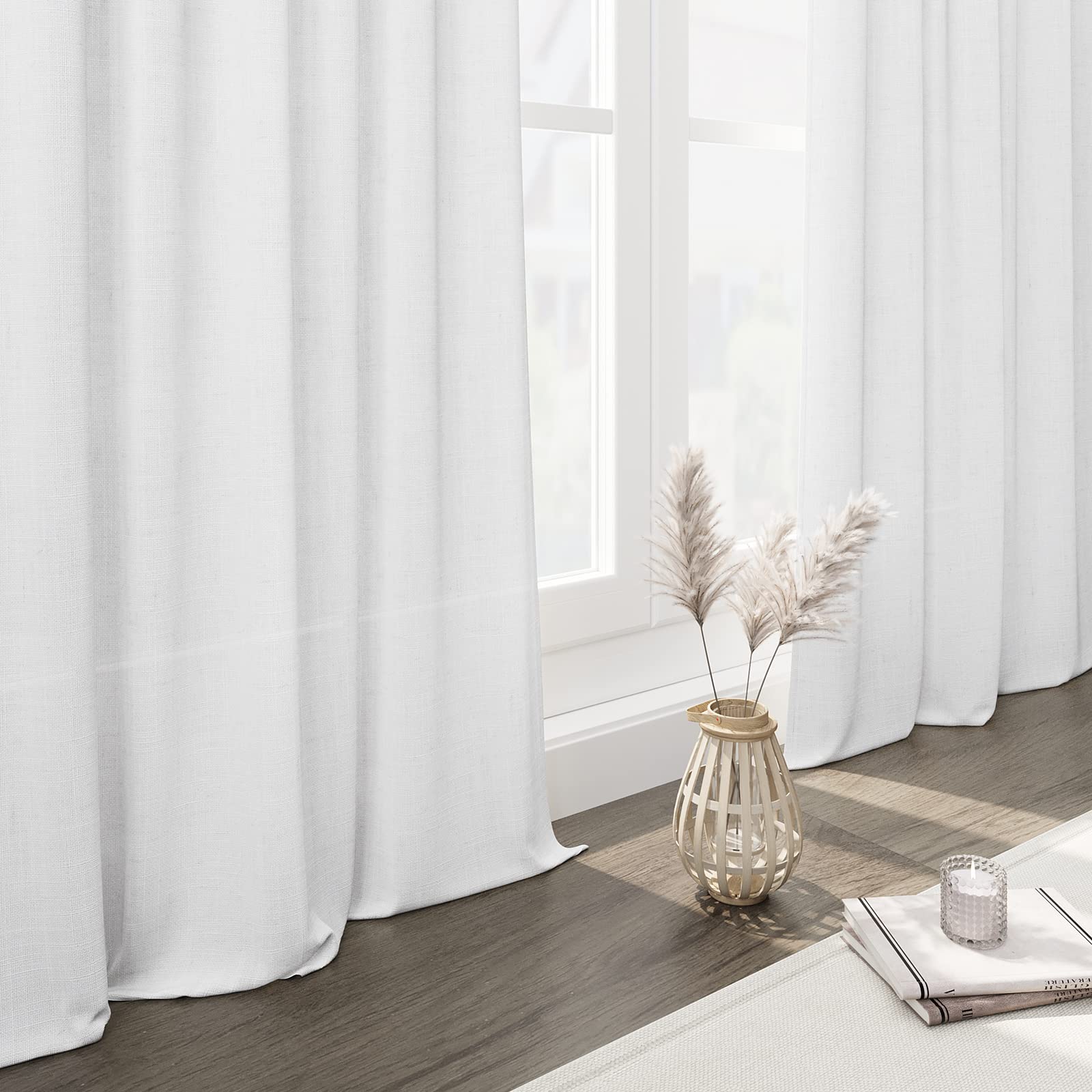 Nanspring tissu gros plan révélant texture lin et toucher doux