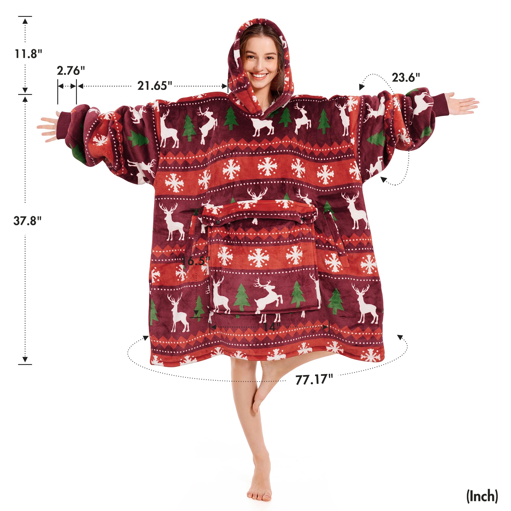 Narecte capuche oversize portée pour protection et cocooning
