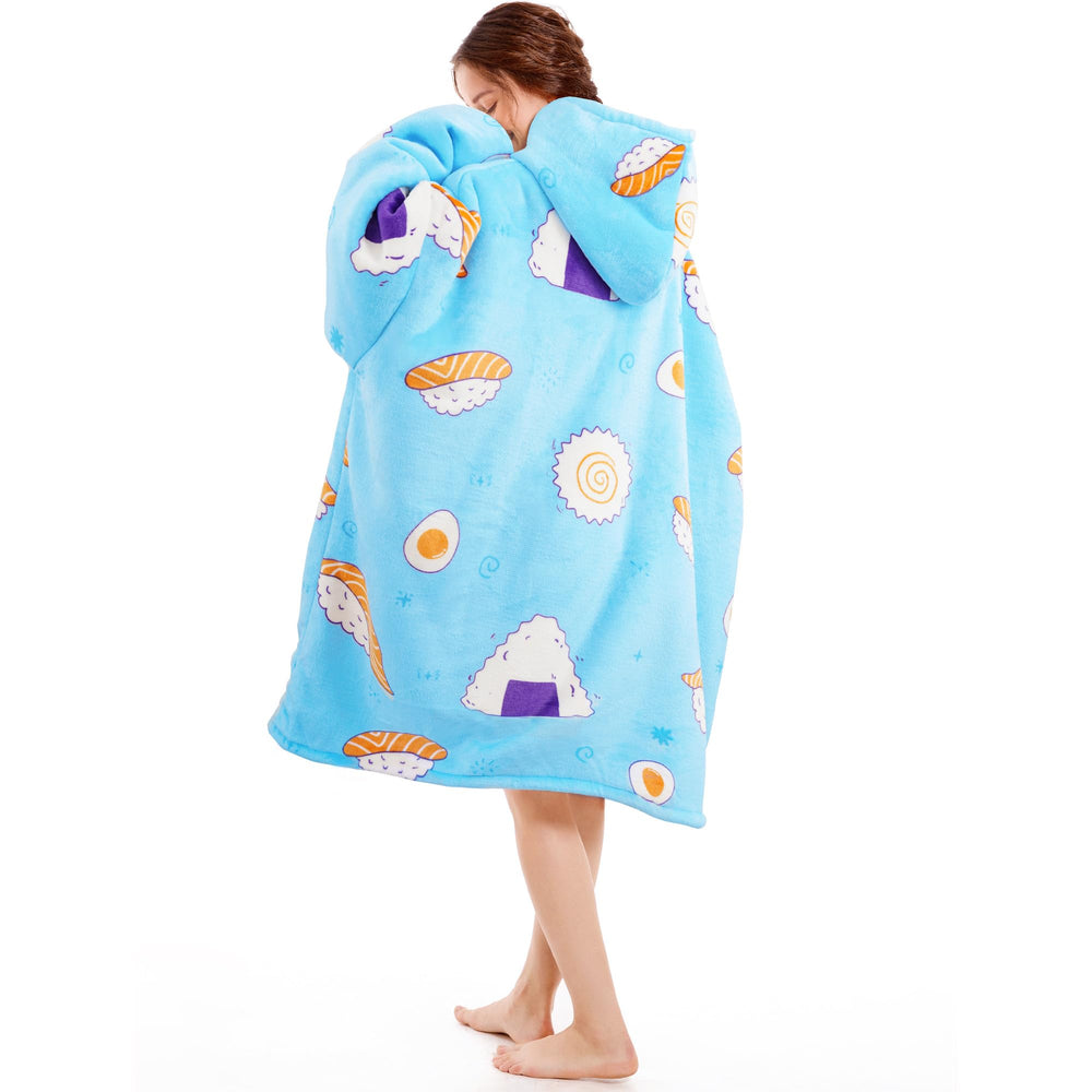 Narecte capuche oversize couvrant tête et nuque pour chaleur